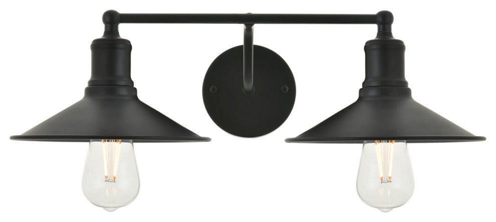 Etude 2-Light Wall Sconce, Black