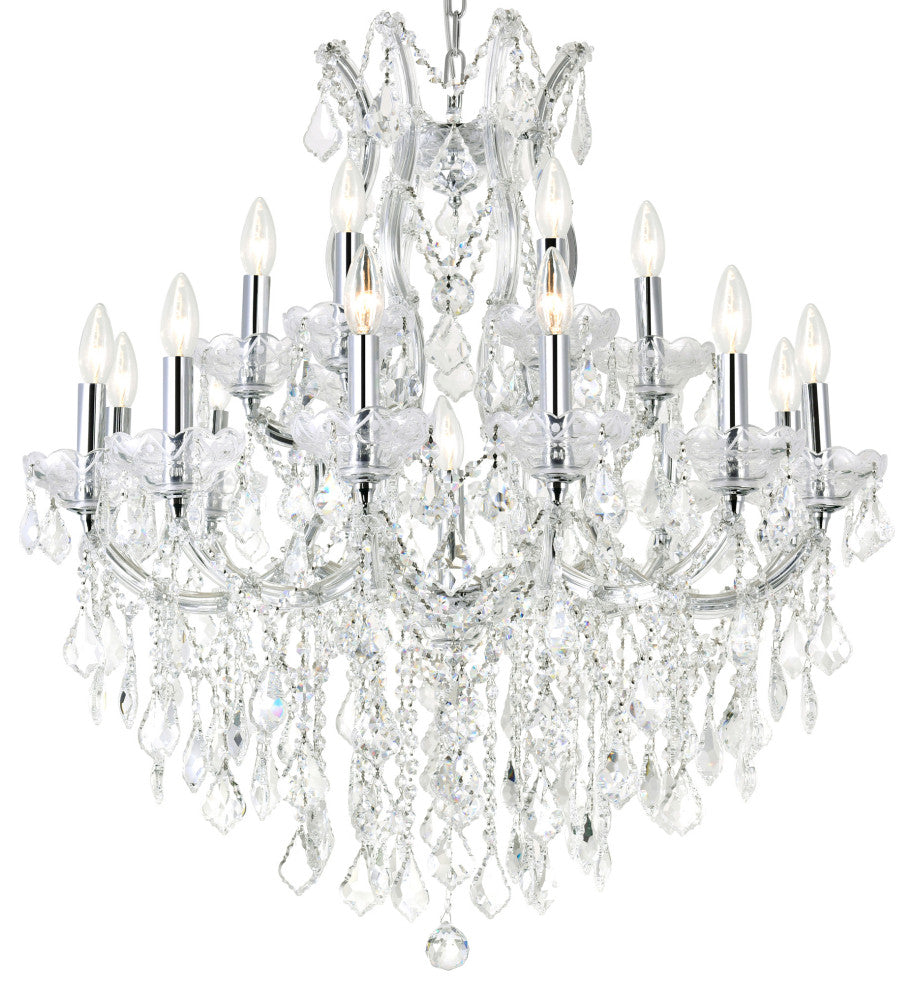 Maria Theresa 19 Light Up Chandelier With Chrome Finish