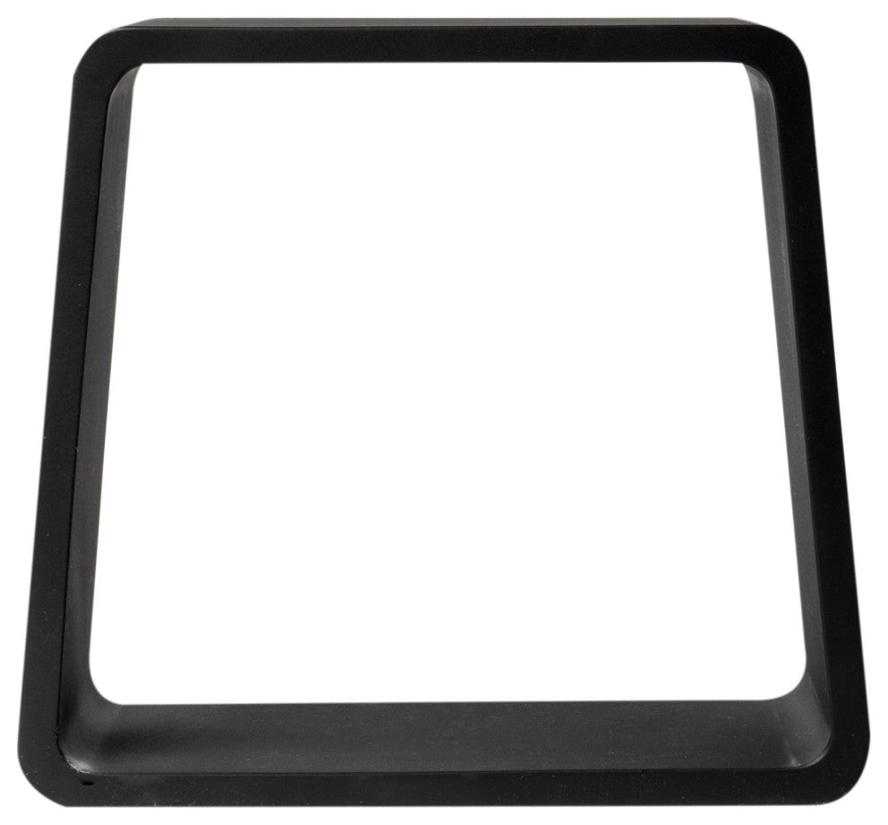 Alfi Brand Black Matte Solid Surface Resin Bathroom / Shower Stool