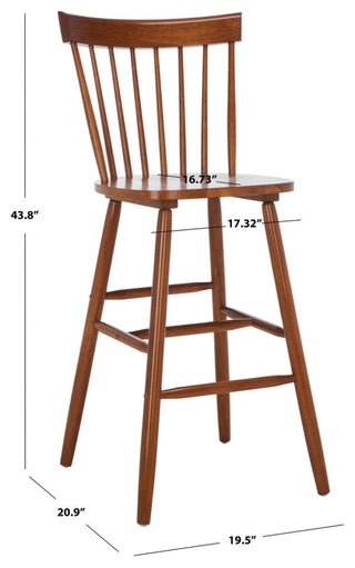 Safavieh Providence Bar Stool, Walnut