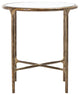 Safavieh Couture Jessa Forged Metal Round End Table, Brass
