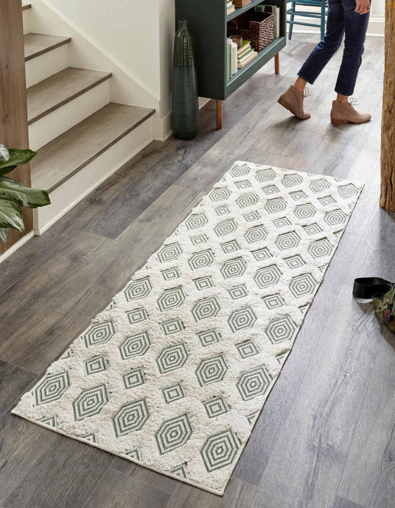 Unique Loom Sabrina Soto Casa Havana Area Rug, Green, 2' 3 X 8' 0 Runner