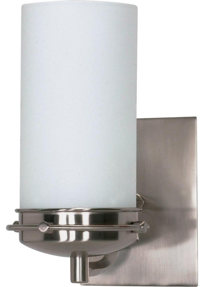 Nuvo Polaris 1-Light Incandescent Vanity and Wall Light Fixture, Brushed Nickel