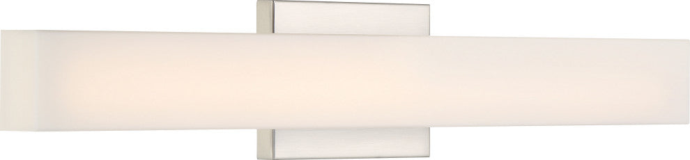 Nuvo Jess 1-Light LED Brushed Nickel Medium Vanity Light