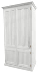 Double Wide Coastal Kitchen Pantry Cabinet, Concord Cherry