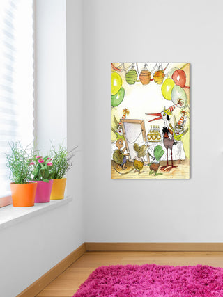 "Birthday Party" Painting Print on Canvas by Curtis