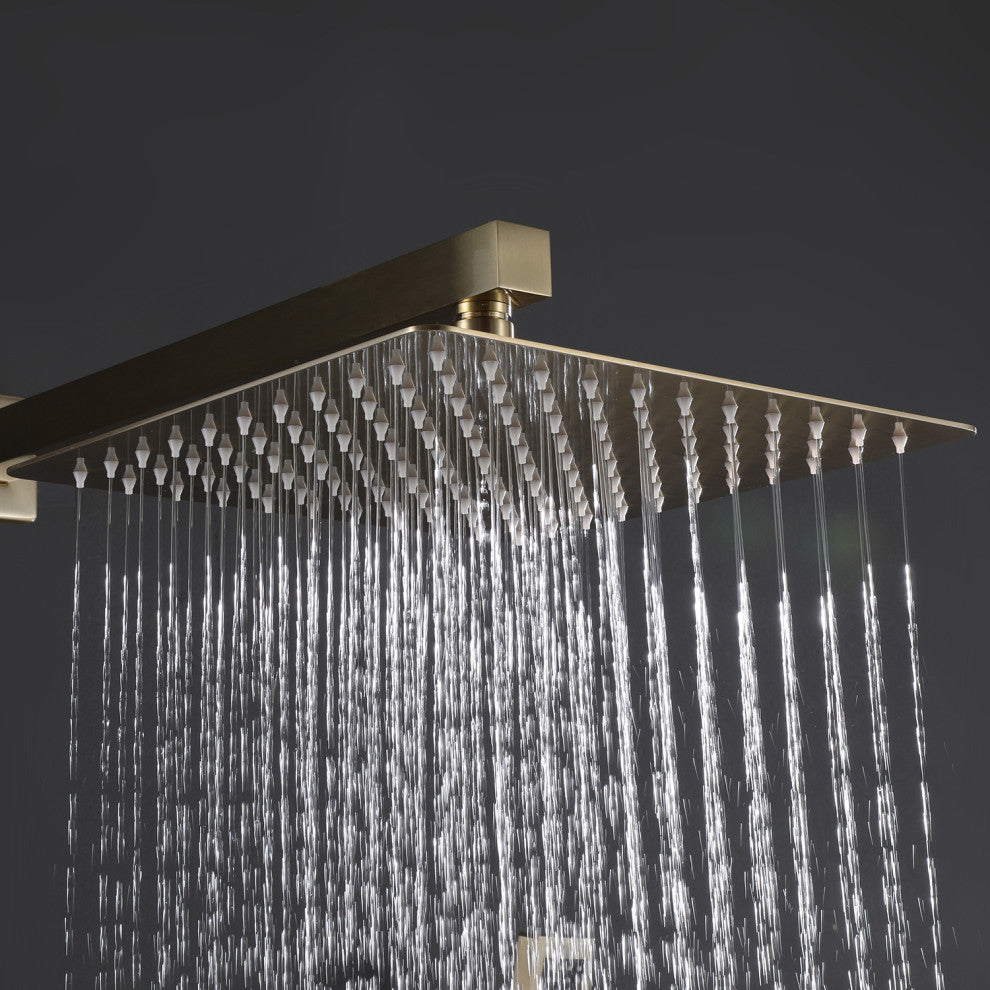 Wall Mounted Complete Shower System with Rough-In Valve