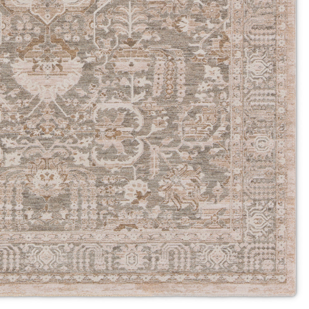 Jaipur Living Acair Medallion Beige/Gray Area Rug 4'X6'