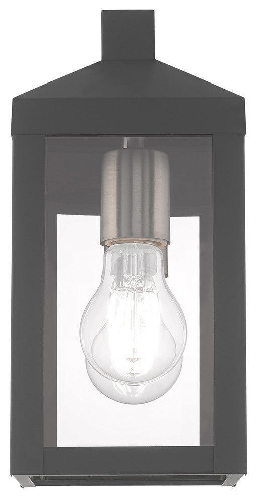 Livex Lighting Scandinavian Gray 1-Light Outdoor Wall Lantern