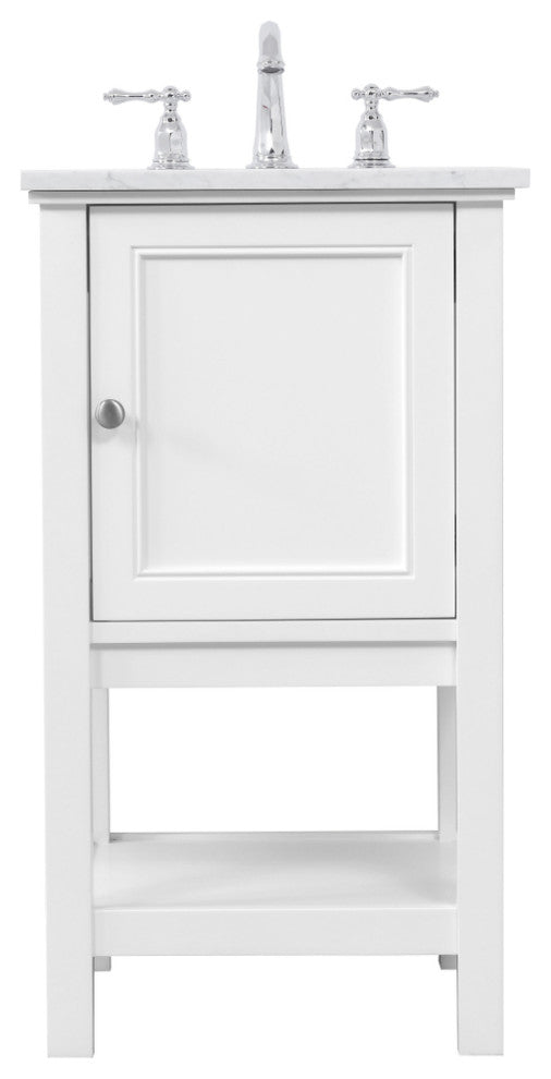Matilda 19" Single Bathroom Vanity Set, White