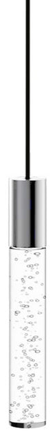 Bubbles 1" Acrylic Light Guide Single Pendant - 3W - Polished Chrome