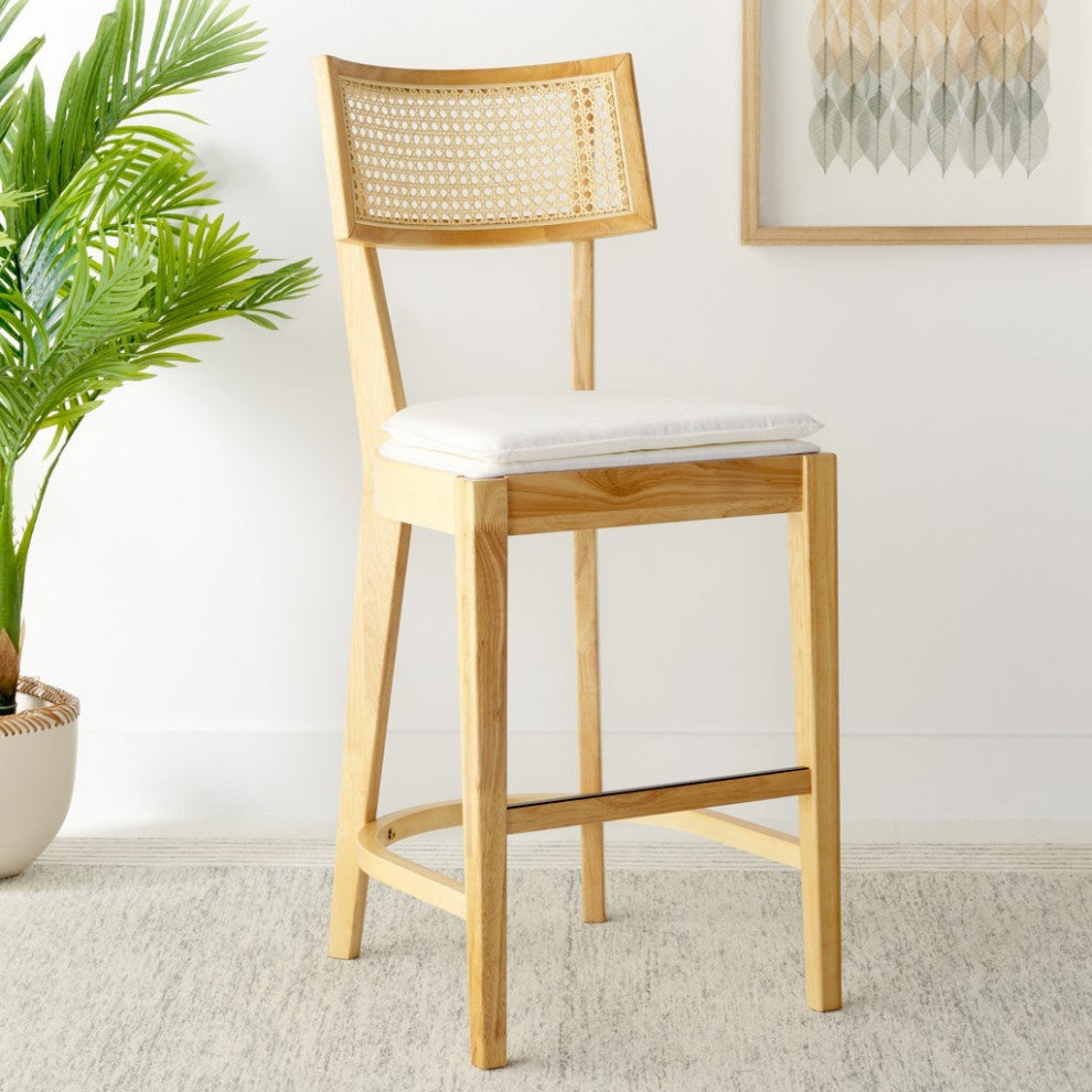 Safavieh Galway Cane Counter Stool, Natural