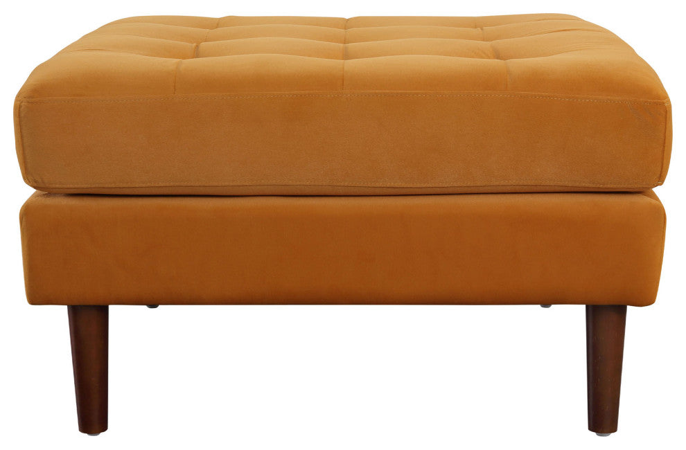 Frederick Transitional Modern Ottoman / Footstool, Gold