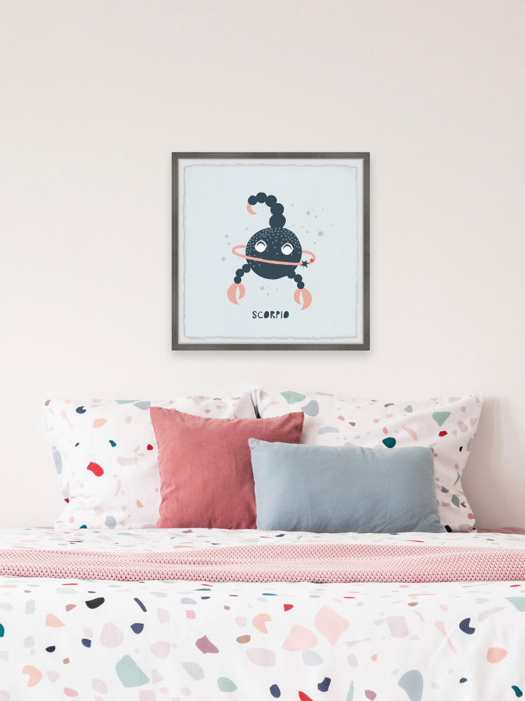 "I'm a Scorpio" Framed Painting Print, 12x12