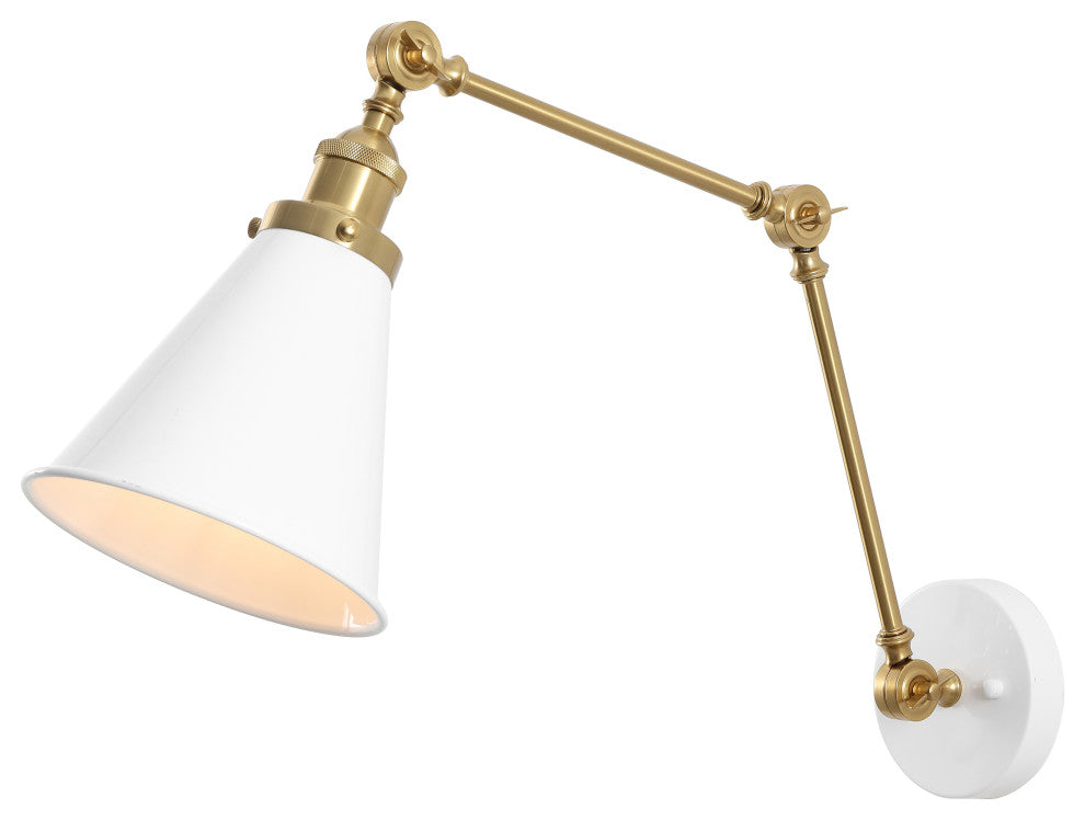Rover Classic Industrial Metal Adjustable Arm LED Wall Sconce
