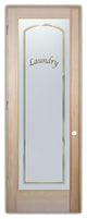 Laundry Door - Classic Arched - Douglas Fir (stain grade) - 36" x 80" - Knob...