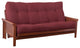 Blazing Needles Renewal 9" Microsuede Full Futon Mattress, Red Wine