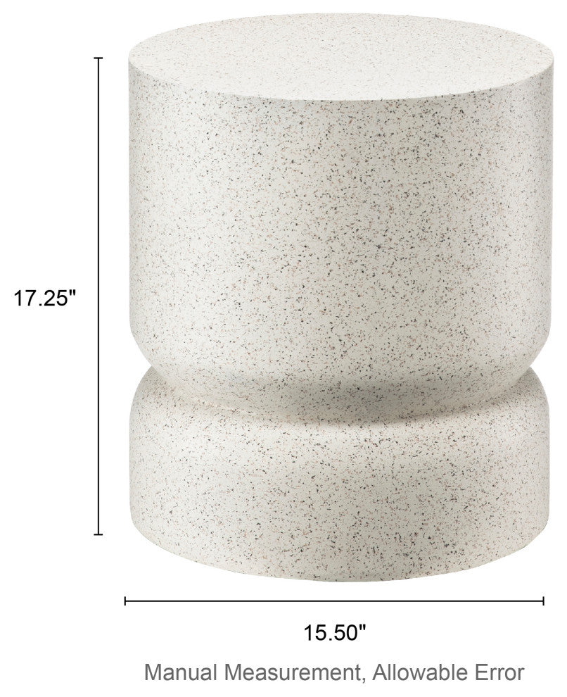 MGO Faux Terrazzo Garden Stool
