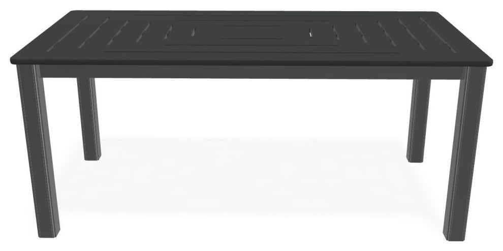 21" x 42" Rectangular Marine Grade Outdoor Coffee Table, Graphite