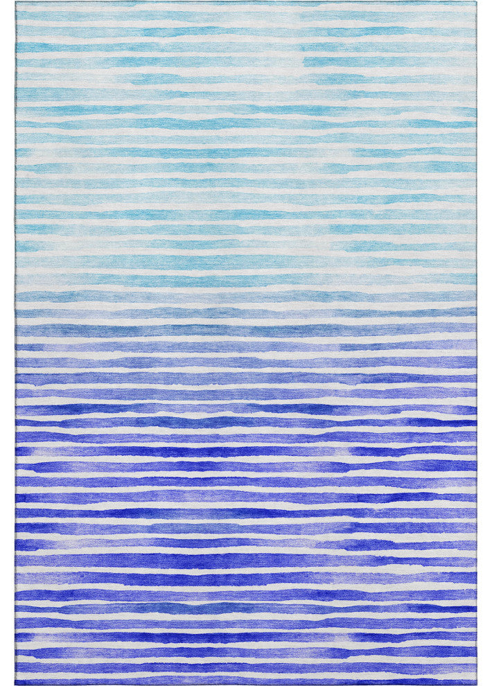 Addison Premium Washable Mayfield AMF187 Blue 9' x 12' Rug