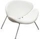 Benzara BM192121 Modern Leatherette Upholstered Accent Chair , Set of 2, White