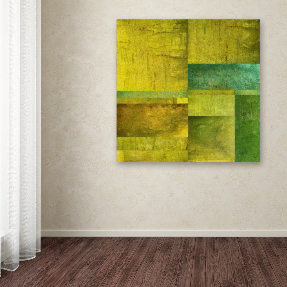 Michelle Calkins ''Essence of Green'' Canvas Art, 24x24