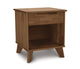 Linn - 1 Drawer Nightstand, Saddle Cherry
