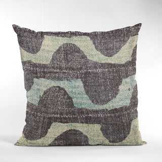 Plutus Blue Shores Stripe Luxury Throw Pillow, 16"x16"