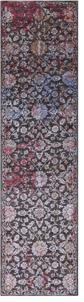 2' 7" X 10' 1" Runner Persian Wool and Silk Hand-Knotted Rug Q7068