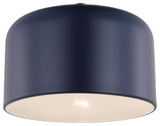 Malone Small Ceiling Flush Mount, Navy