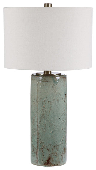 Uttermost 28333 Callais 33" Tall Ceramic Table Lamp - Aqua