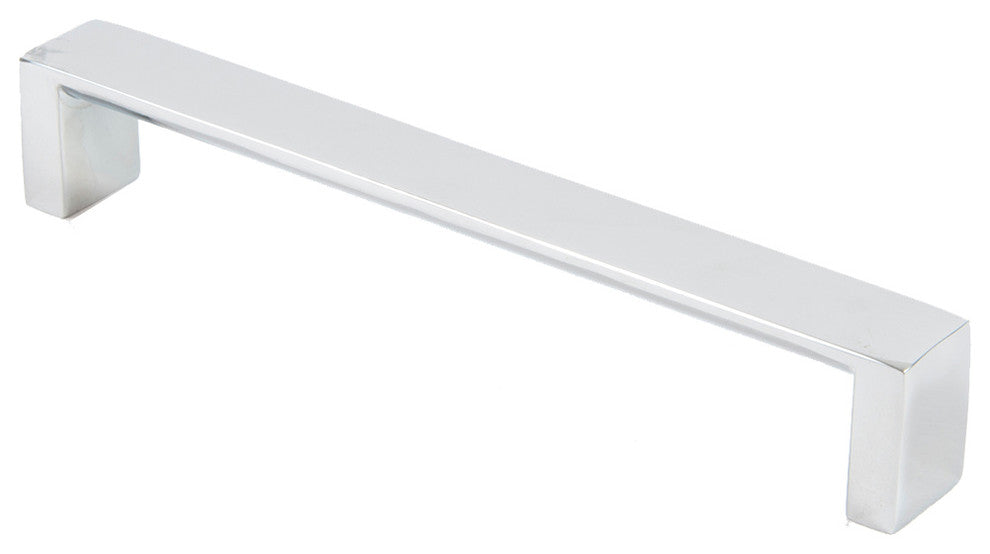 8" Modern Square Pull, Chrome