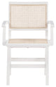 Preston Dining Chair, Set of 2, White, Arm Chair