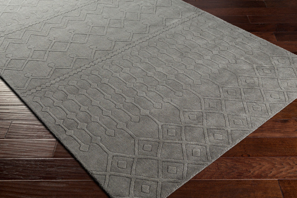 Surya Taraash TRH-2302 2'6"x8' Rug, Charcoal