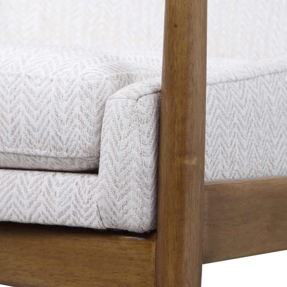 Uttermost Bev White Accent chair