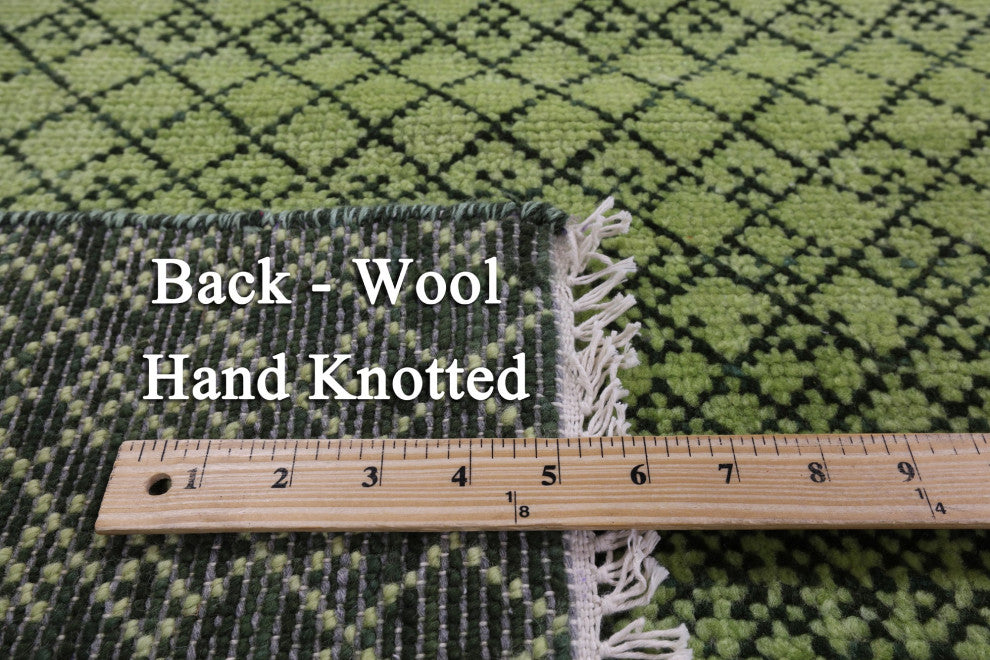 Savannah Grass Handmade Wool Rug 8' 0" X 9' 11" - Q13213