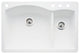 Blanco 440197 22"x33" Granite Double Dual-Mount Kitchen Sink, White, 4 Faucet Ho