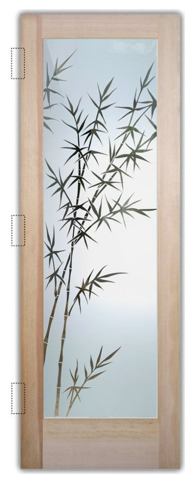 Interior Prehung Door or Interior Slab Door - Bamboo Forest - Douglas Fir...