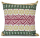 FairIsle, Geometric Print Outdoor Pillow, Green, 20" x 20"