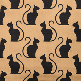 20" x 20" Spooky Cats Decorative Throw Pillow, Pale Gold