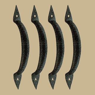 4 Door Pull Spike Black Wrought Iron 6 3/8" H X 1 1/4" W |