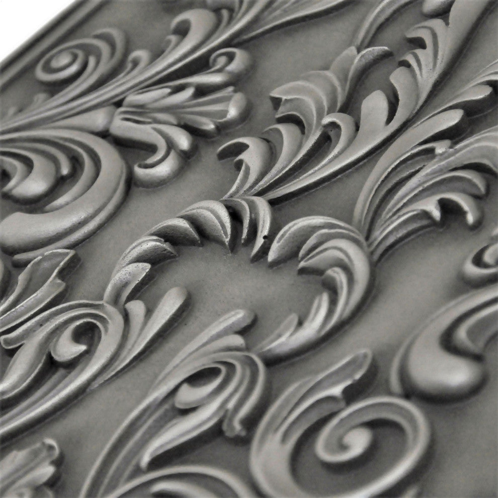 Cypress Pewter Nickel  Matte Finish 16"x 24" Hand Made Metal Mural
