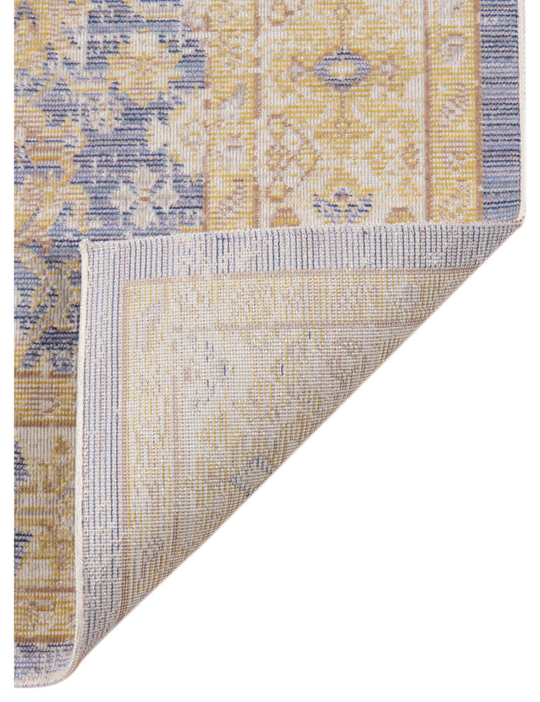 Ceniscia Tatum Vintage Polyester Area Rug, Lavender, 5'3"x7'3"