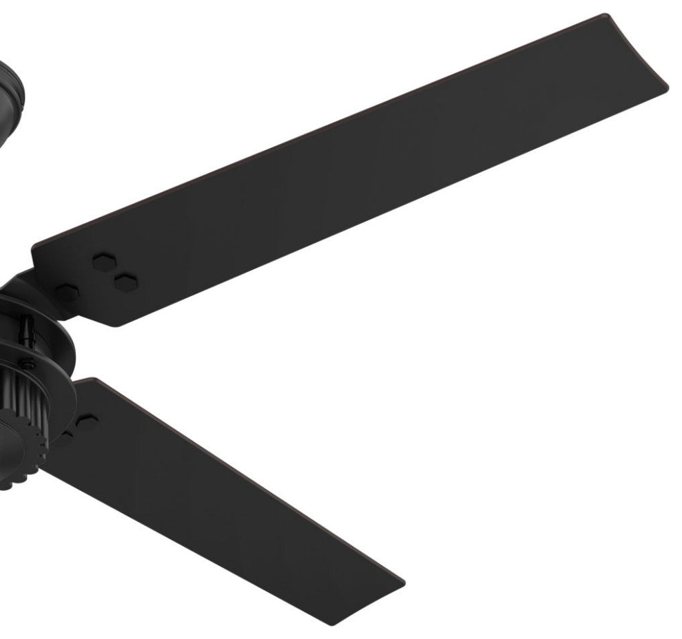 Hunter Fan Company 54" Chronicle Matte Black Ceiling Fan With Wall Control