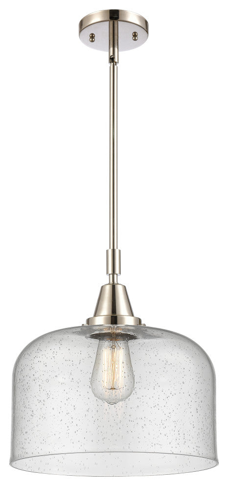 Innovations Lighting 447-1S-PN-G74-L Bell 1 Light 12" Mini Pendant