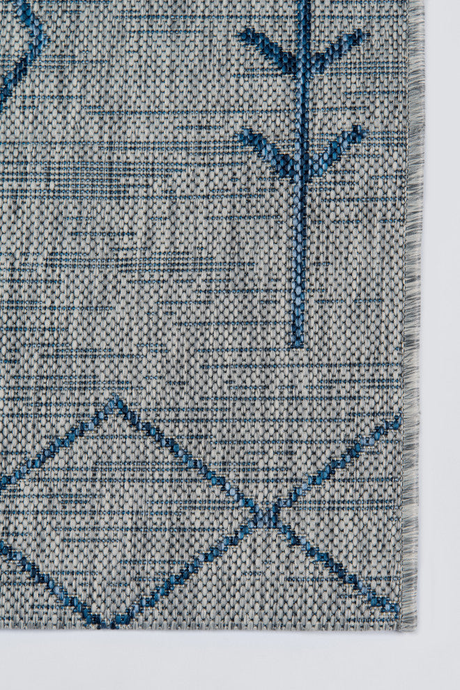 Novogratz by Momeni Villa Polypropylene Indoor Outdoor Rug, Gray, 9'3"x12'6"