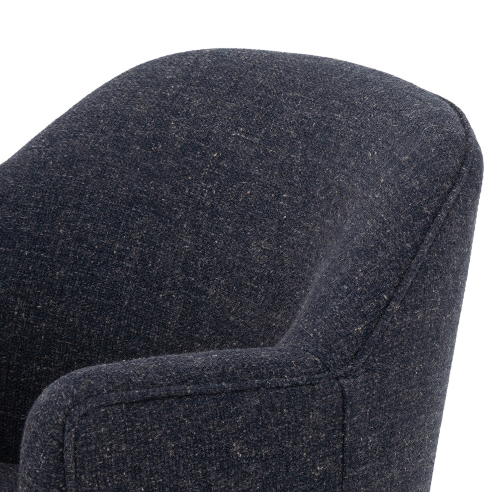 Aurora Swivel Chair-Thames Slate