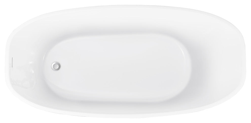 63-in Yellow Freestanding Tub With Drain and Overflow, CUPC Certified