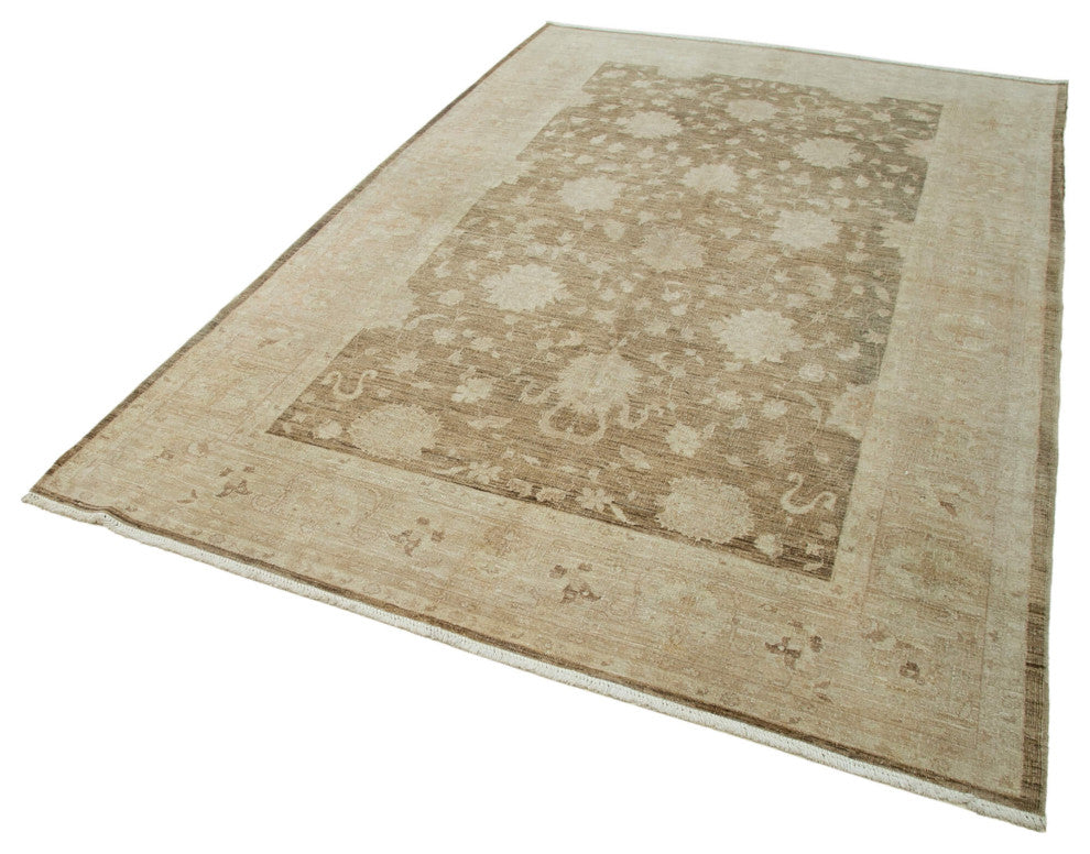 Rug N Carpet - Handwoven Oriental 5' 11" x 9' 1" One-of-a-Kind Oushak Area Rug