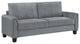 Davis Upholstered Rolled Arm Sofa Grey